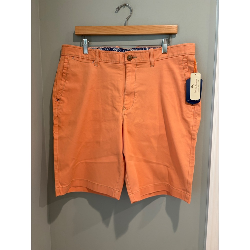 Tommy Bahama Bedford & Sons Shorts Mens 36 Nectar Orange T8858 Stretch Cotton